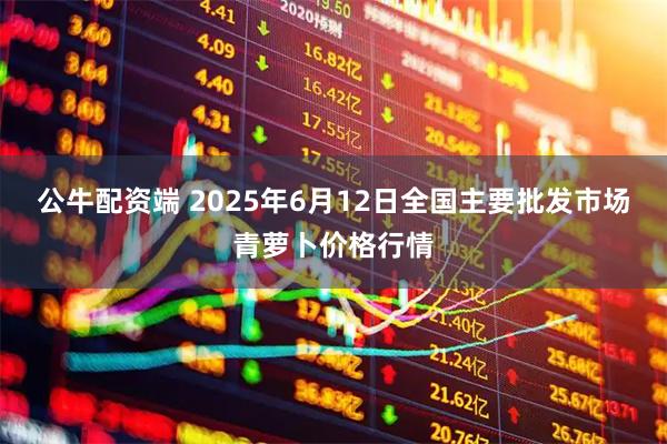 公牛配资端 2025年6月12日全国主要批发市场青萝卜价格行情